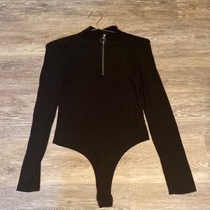 Black Long Sleeve Bodysuit